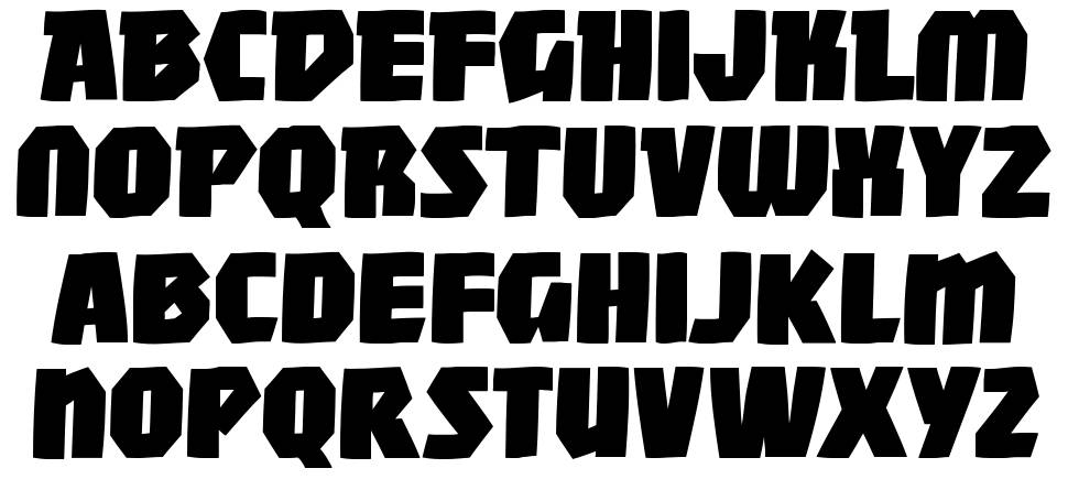Mighty font specimens
