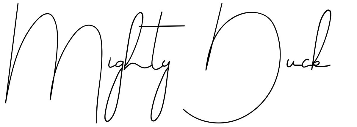 Mighty Duck font