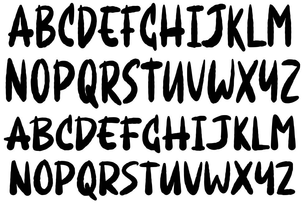 Mighty Goblin font Örnekler