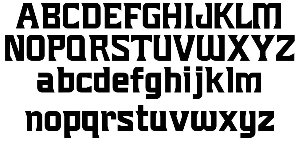 Mighty Mighty Friars font specimens