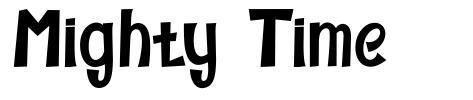 Mighty Time font