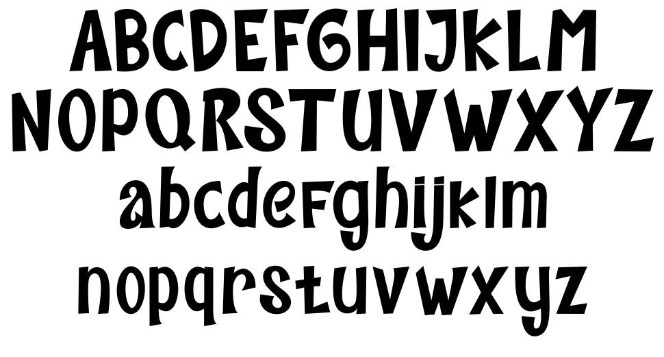 Mighty Time font specimens