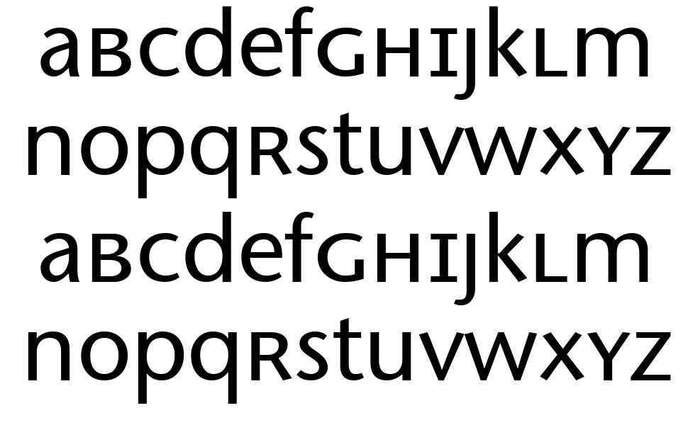 Migraine Serif font specimens