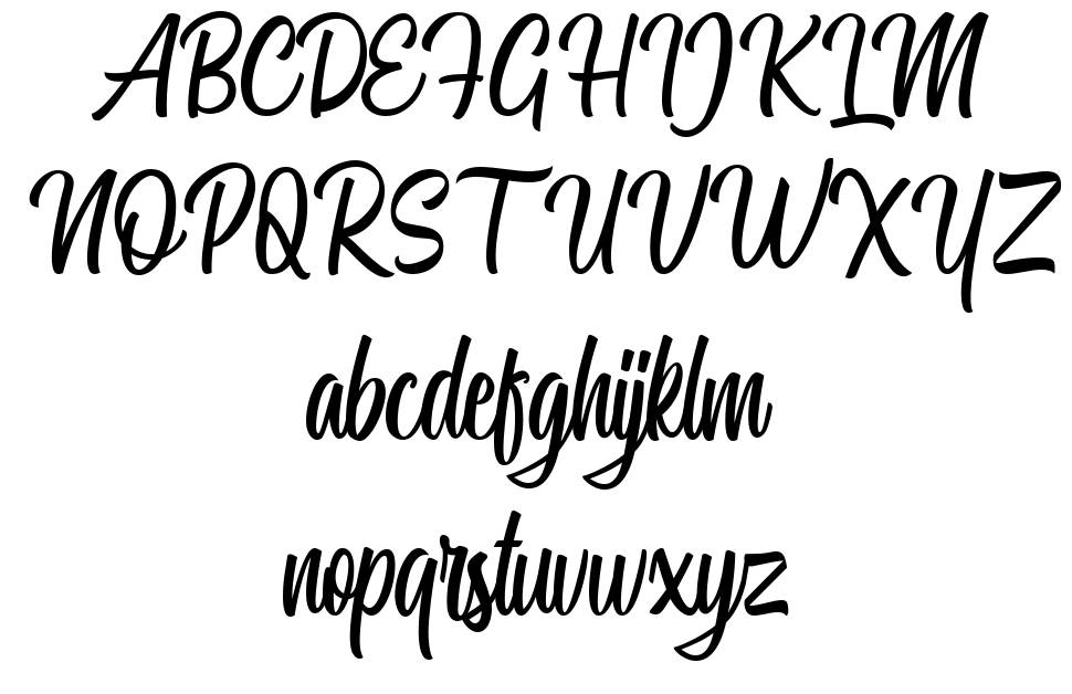 Miguela Script フォント 標本