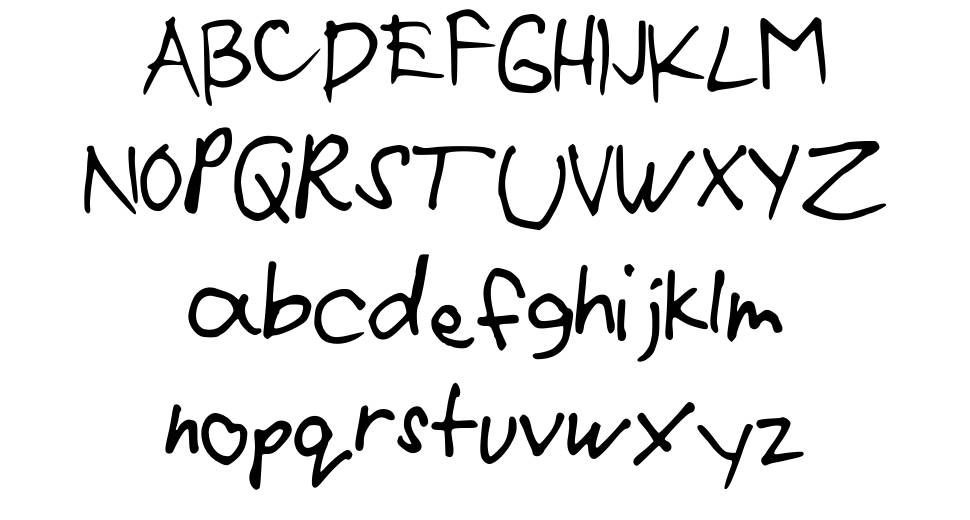 Mikee font specimens