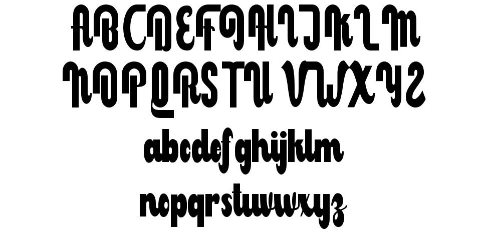 Milbong font specimens