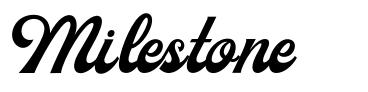 Milestone font