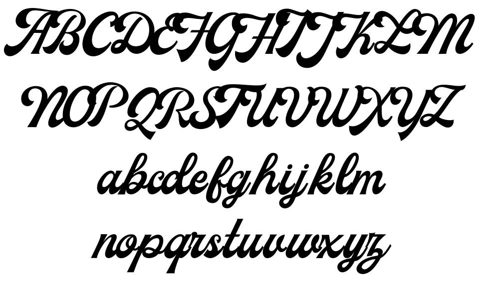 Milestone font specimens