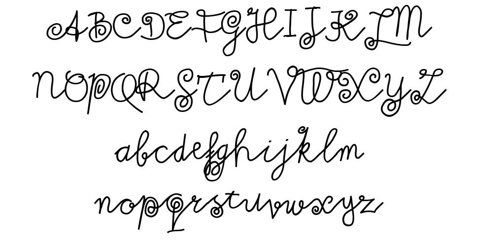 Milkmoustachio font Örnekler