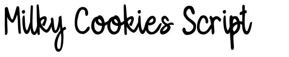 Milky Cookies Script schriftart