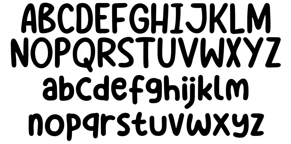 Milky Mania font specimens