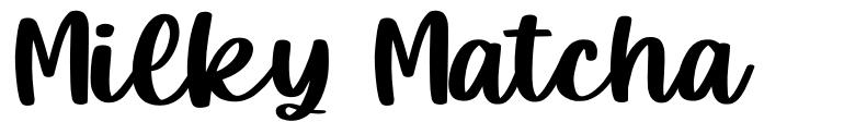Milky Matcha font