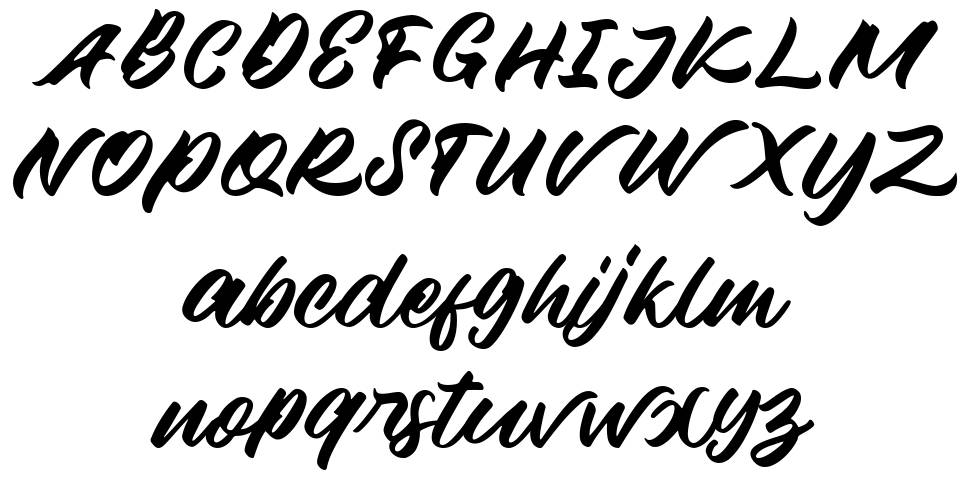 Millano Script font specimens