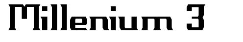 Millenium 3 字形