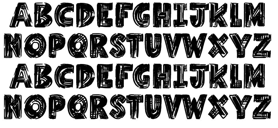 Millennium font specimens