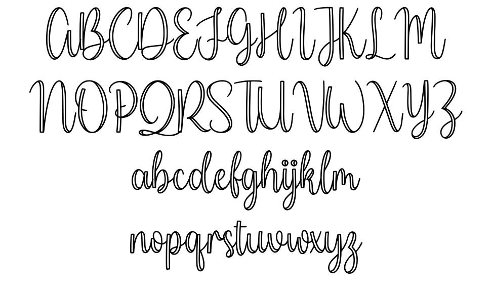 Millerline font Örnekler
