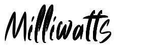 Milliwatts шрифт