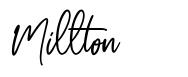 Millton шрифт