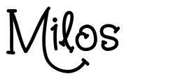 Milos шрифт
