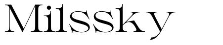 Milssky шрифт