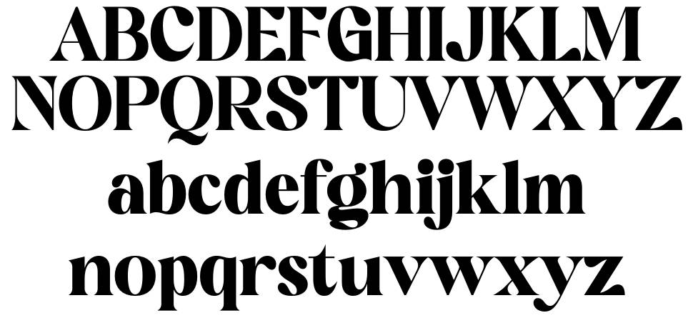 Minal font specimens
