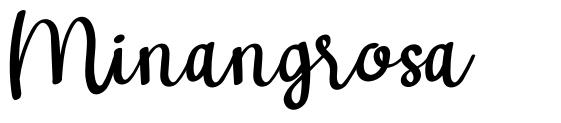 Minangrosa 字形