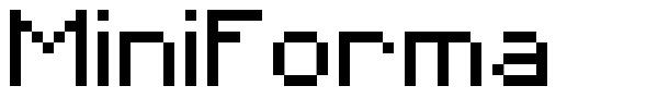 MiniForma шрифт