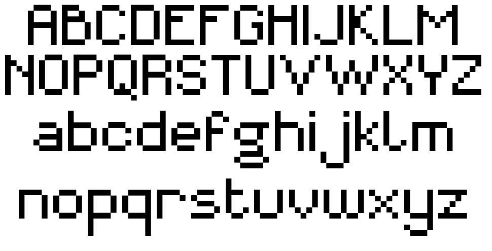 MiniForma font Örnekler