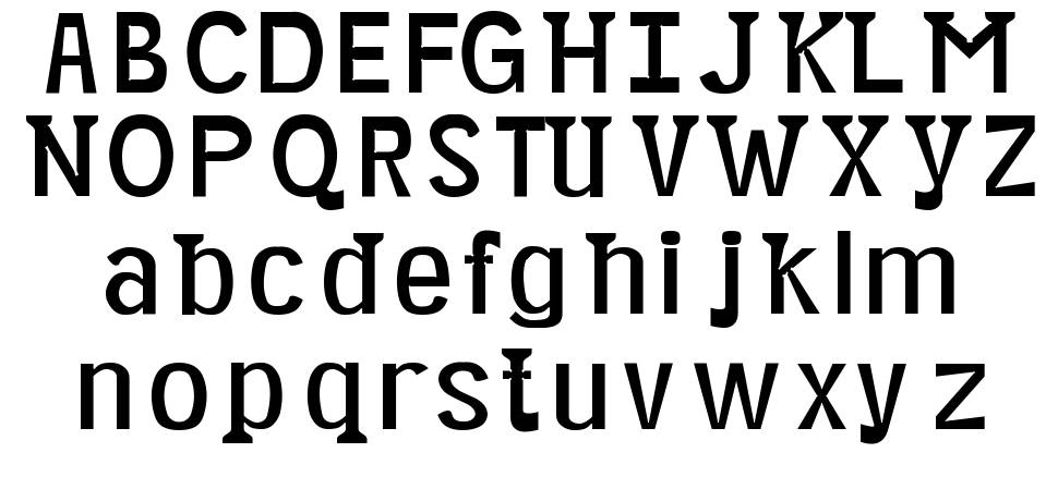Minikin font specimens