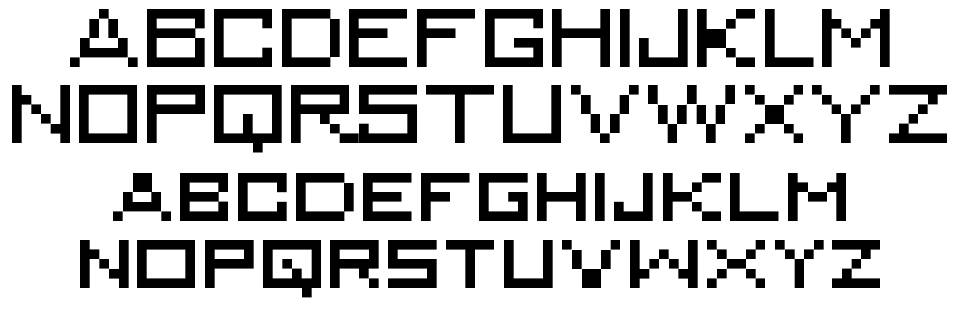 MiniKongo 字形 标本