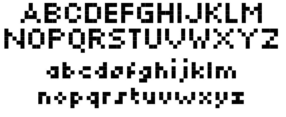 MiniKylie font Örnekler