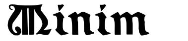 Minim font