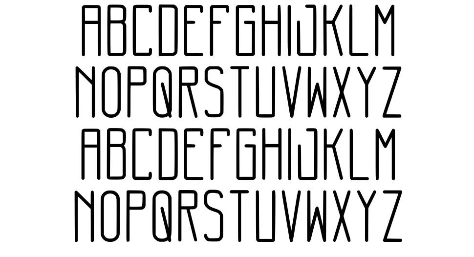 Minimal Thin font specimens
