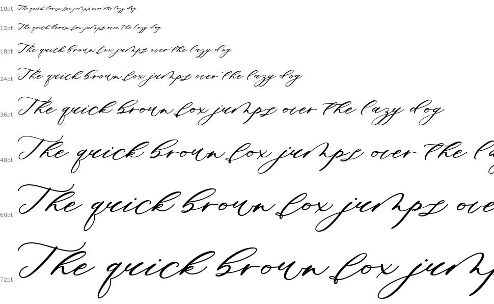 Minimalist Script font Şelale
