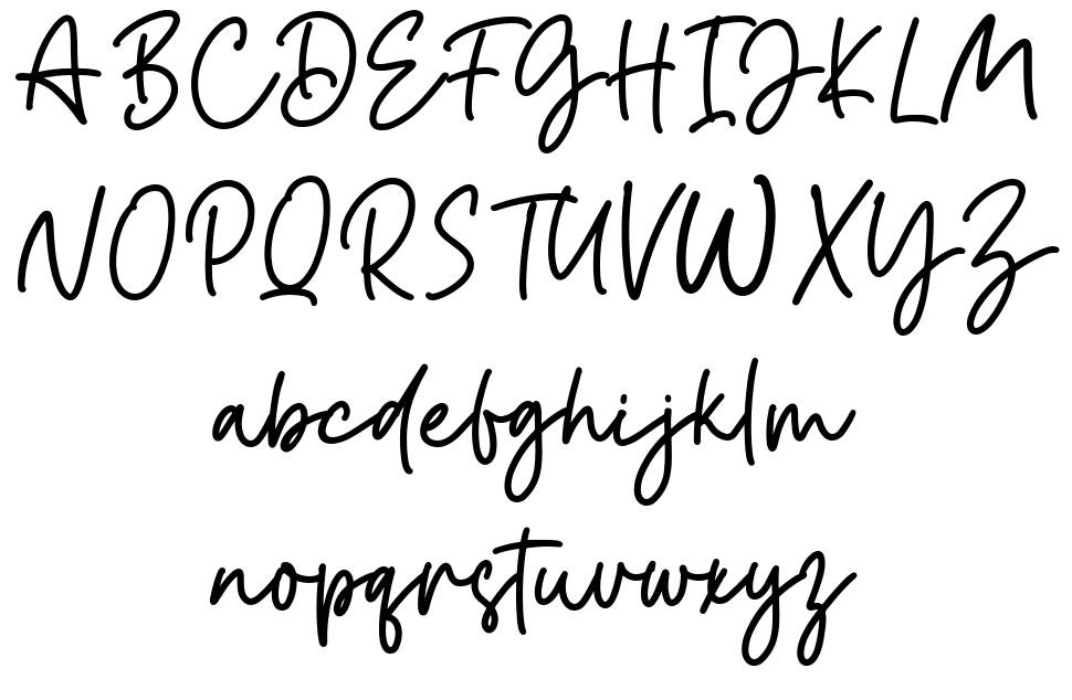 Minimalistic font