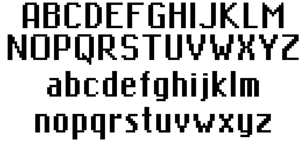 MiniMasa font specimens