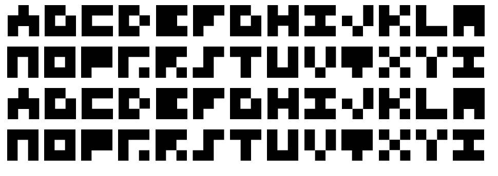 Miniozma 字形 标本
