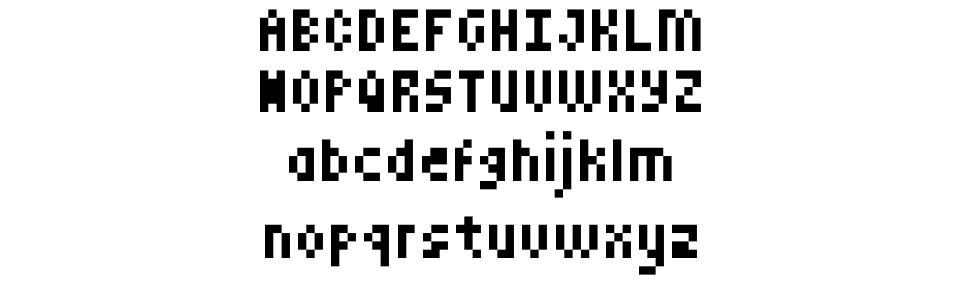 MiniPower font specimens