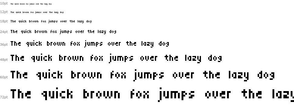 MiniPower font Waterfall