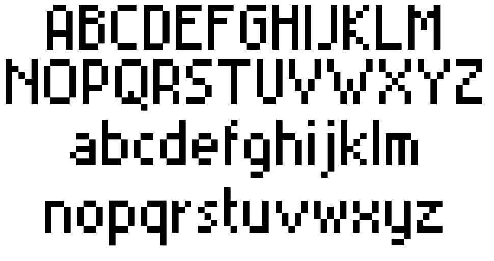MiniSet フォント 標本