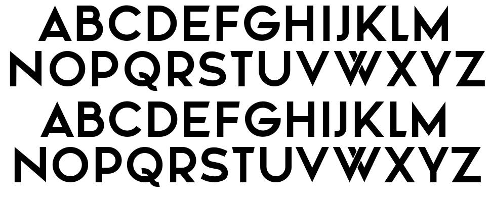 Ministro font specimens