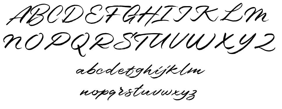 Minneapolis Script font specimens