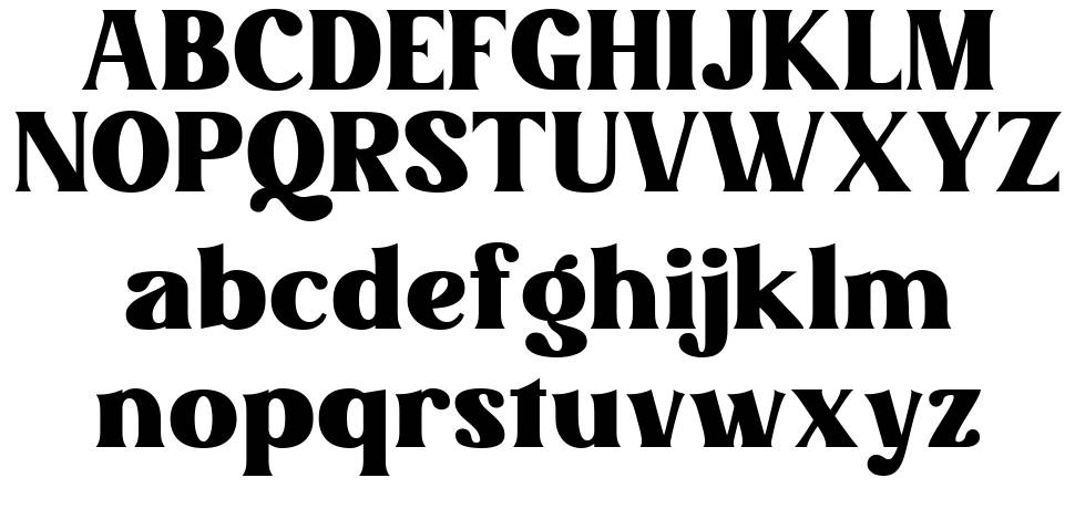Mintage font specimens