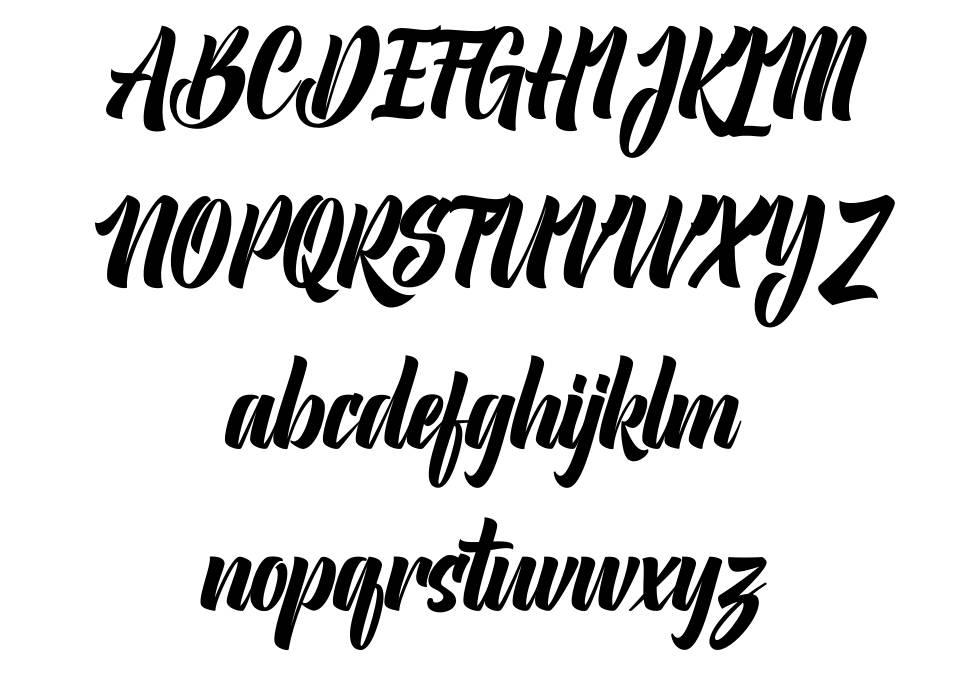 Mintaka font specimens