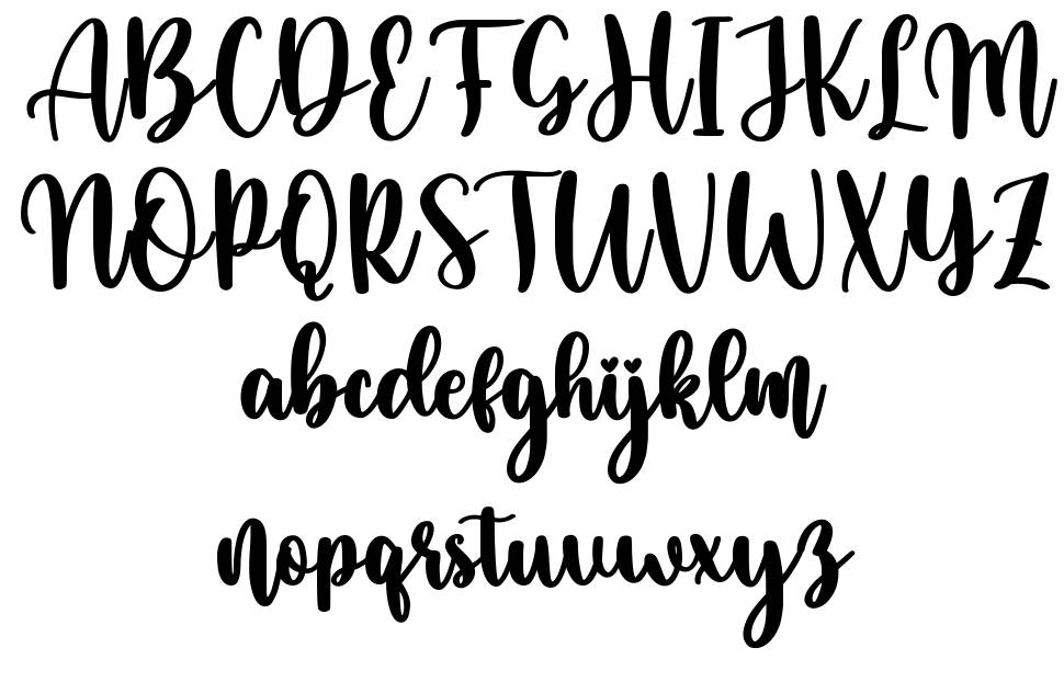 Minyeh font Örnekler