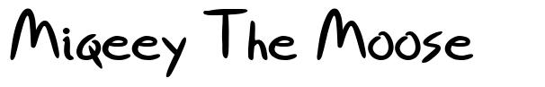 Miqeey The Moose 字形