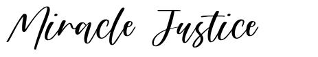 Miracle Justice font
