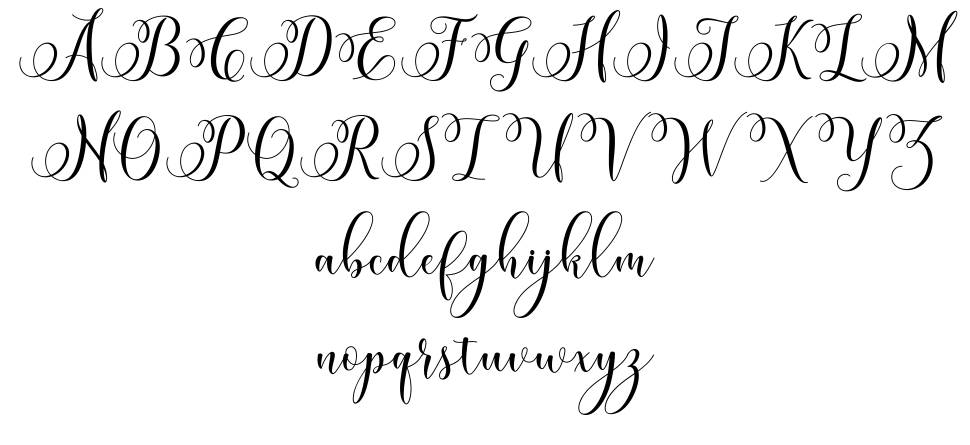 Miracle Script font specimens