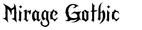 Mirage Gothic 字形