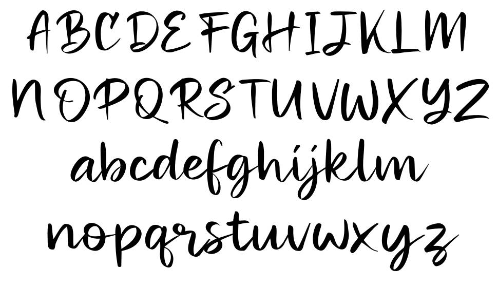 Miraikato Script font specimens